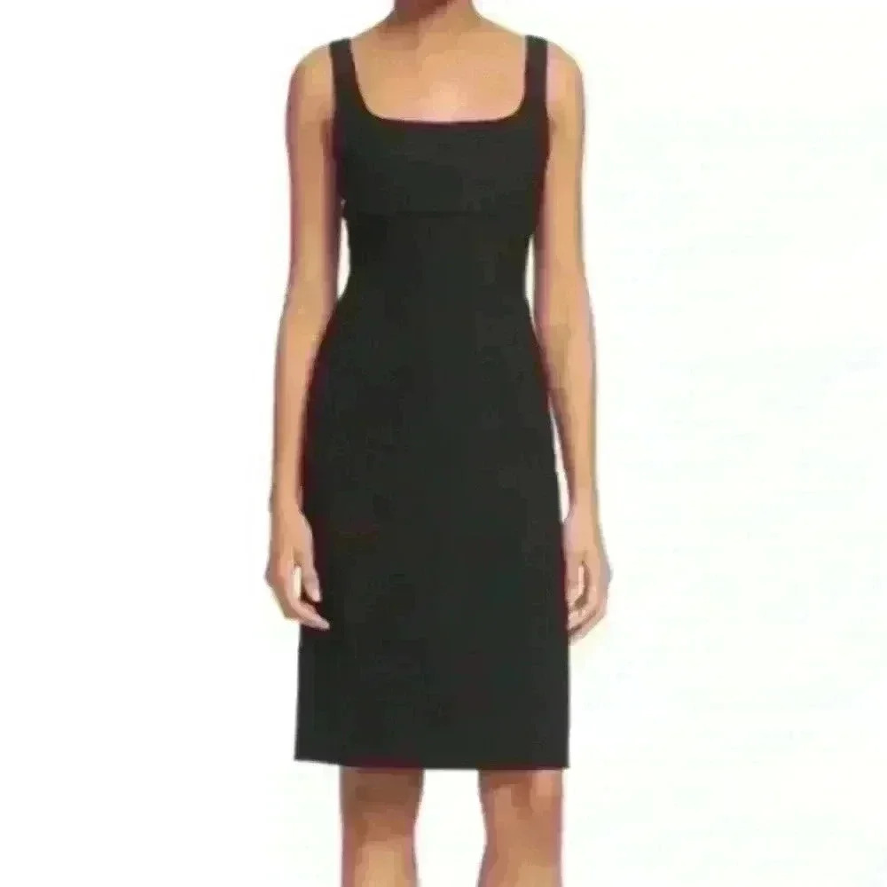 EUC Diane Von Furstenburge - DVF Bodycon Black Bridget Dress Size 2 - Picture 3 of 15